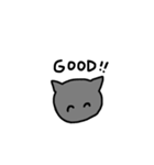 黒猫 ゴマシヲ（個別スタンプ：22）
