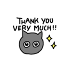 黒猫 ゴマシヲ（個別スタンプ：34）