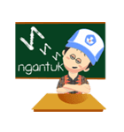 Highschool Student wear Batik（個別スタンプ：11）
