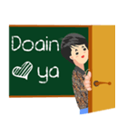 Highschool Student wear Batik（個別スタンプ：16）