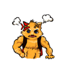 リエフ ザ猫の少年(日本語)（個別スタンプ：4）