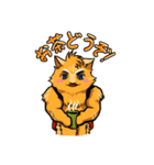 リエフ ザ猫の少年(日本語)（個別スタンプ：13）