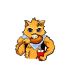 リエフ ザ猫の少年(日本語)（個別スタンプ：15）