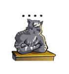 リエフ ザ猫の少年(日本語)（個別スタンプ：22）