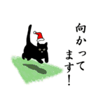 シンプル黒猫☆クリスマス＆お正月（個別スタンプ：13）