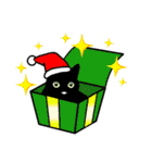 シンプル黒猫☆クリスマス＆お正月（個別スタンプ：18）