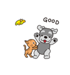 Cute dog and cat animation2（個別スタンプ：2）
