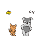 Cute dog and cat animation2（個別スタンプ：4）