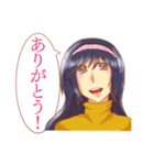 8人の可愛い綺麗な女の子達（個別スタンプ：8）