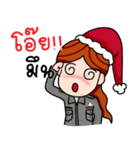 Santa Police Girl（個別スタンプ：25）