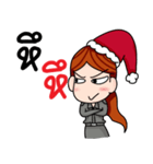 Santa Police Girl（個別スタンプ：37）