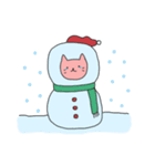 さびしい猫ピンキー (Christmas)（個別スタンプ：9）