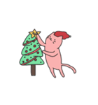 さびしい猫ピンキー (Christmas)（個別スタンプ：12）