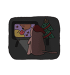 さびしい猫ピンキー (Christmas)（個別スタンプ：13）