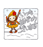 ひま子ちゃん123 雪にメッセージ編（個別スタンプ：15）