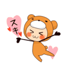 元気いっぱいクマ子（個別スタンプ：6）