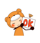 元気いっぱいクマ子（個別スタンプ：9）