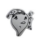 絵が下手な男の紙に描いたスタンプ（個別スタンプ：13）