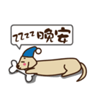 Dachshund's daily（個別スタンプ：21）