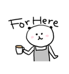 カフェで働くむぅさん（個別スタンプ：8）