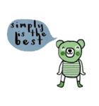 Happy Greeny Bear (Eng) Be Merry.（個別スタンプ：11）