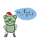 Happy Greeny Bear (Eng) Be Merry.（個別スタンプ：14）