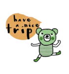 Happy Greeny Bear (Eng) Be Merry.（個別スタンプ：39）