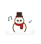 Christmas snowman story 2（個別スタンプ：11）