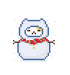 Three Color Cat - Santa Cat（個別スタンプ：4）