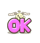 動く！てんしいぬ。（個別スタンプ：7）