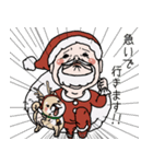 おじさんサンタと柴犬の憂鬱クリスマス（個別スタンプ：3）