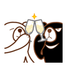 日常に潜むクマ（クリスマス・年末年始）（個別スタンプ：7）