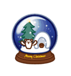日常に潜むクマ（クリスマス・年末年始）（個別スタンプ：9）