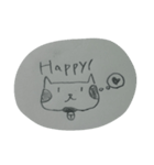 手書きのねこスタンプです！（個別スタンプ：3）
