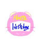 Happy birthday2（個別スタンプ：3）