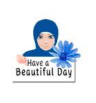 so cute hijab girl（個別スタンプ：3）