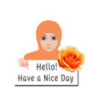 so cute hijab girl（個別スタンプ：6）