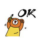お習字くまちゃん（個別スタンプ：1）