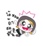 >>My name is Moji. ！（個別スタンプ：5）