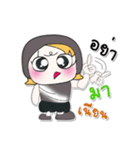 >>My name is Moji. ！（個別スタンプ：19）