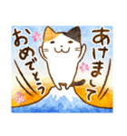 猫★冬のごあいさつ【Xmas〜年末年始】（個別スタンプ：25）