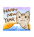 猫★冬のごあいさつ【Xmas〜年末年始】（個別スタンプ：28）