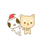 little shiba meow ＆ alien baby Christmas（個別スタンプ：10）