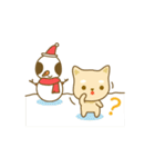 little shiba meow ＆ alien baby Christmas（個別スタンプ：28）