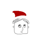 merry christmas color face（個別スタンプ：1）