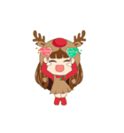 Christmas Cute Girl（個別スタンプ：23）