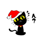 真っ黒な黒ネコ(クリスマス ver.)（個別スタンプ：2）