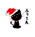 真っ黒な黒ネコ(クリスマス ver.)（個別スタンプ：6）