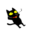 真っ黒な黒ネコ(クリスマス ver.)（個別スタンプ：34）