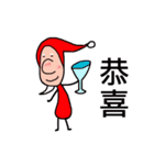 Santa Claus and Rachel daily life（個別スタンプ：22）